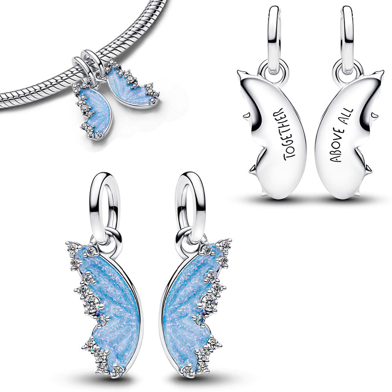 Double Butterfly Charm