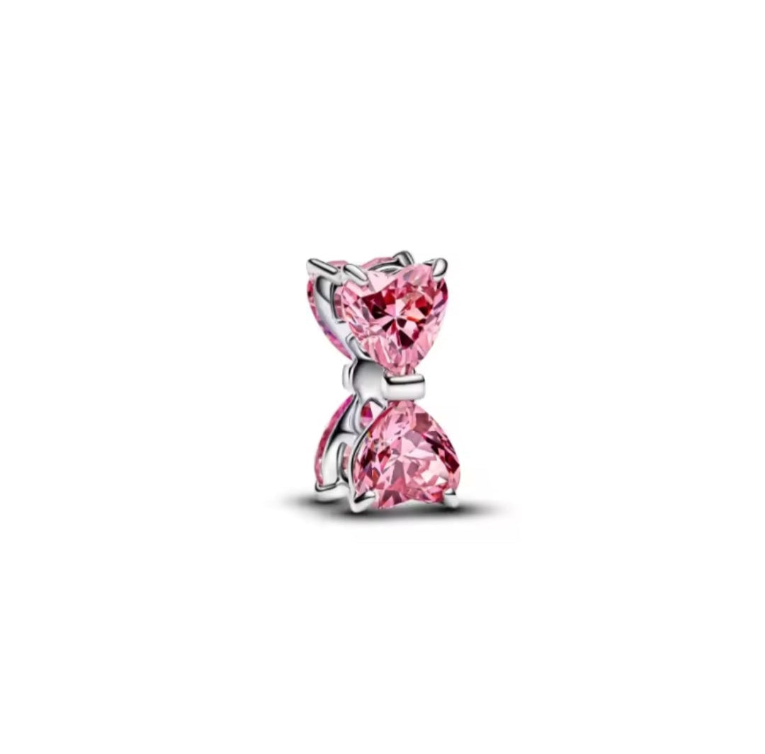 Pink CZ Bow Spacer
