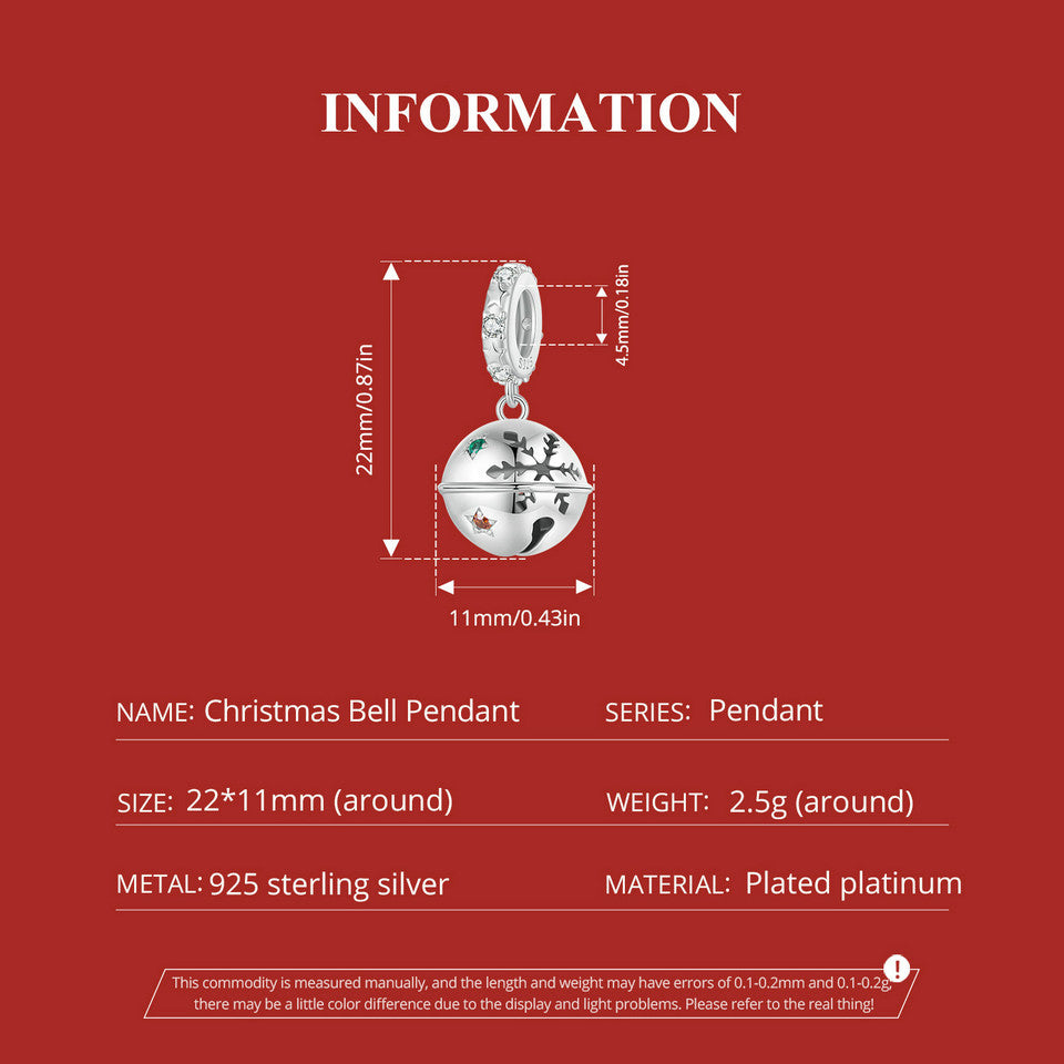 Christmas Bell Dangle Charm