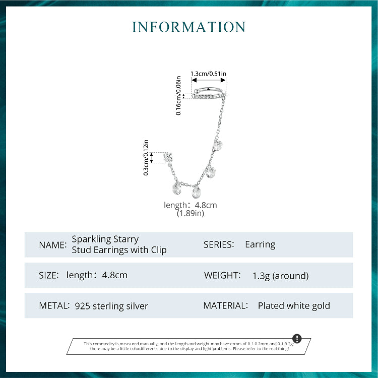 CZ Stud and Ear Cuff