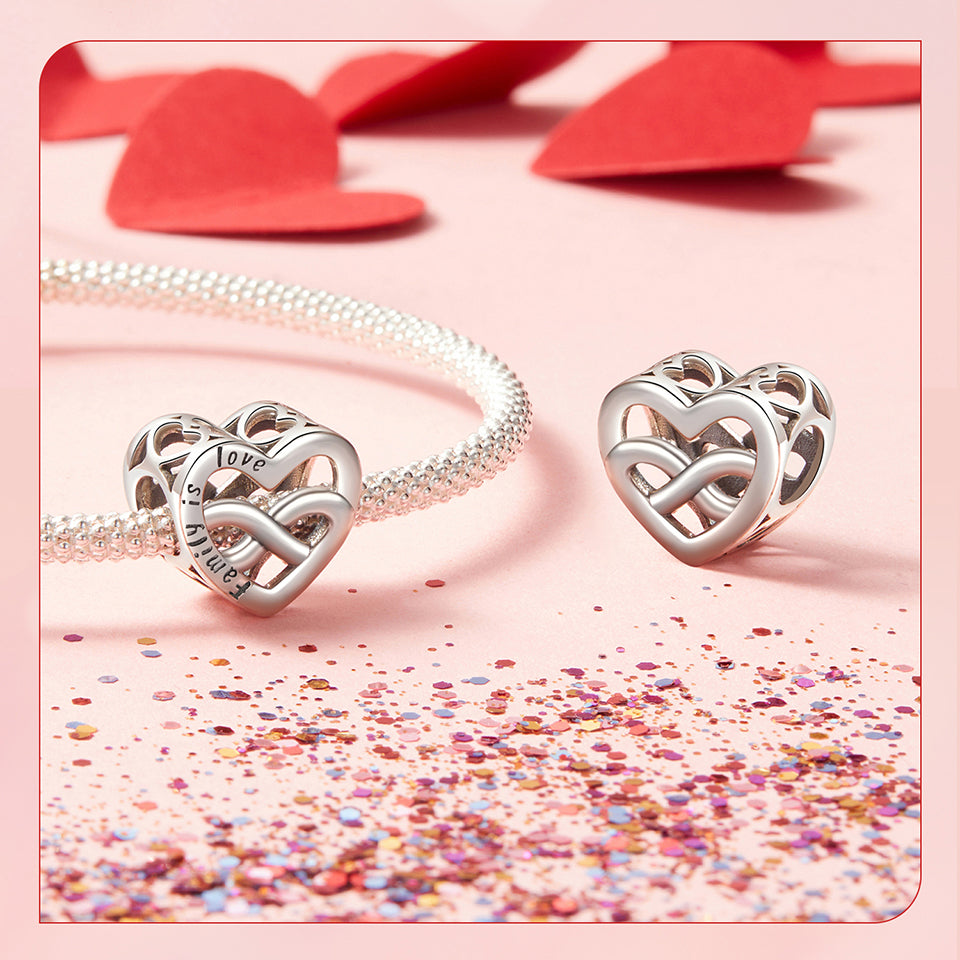 I love you forever and ever infinity Charm