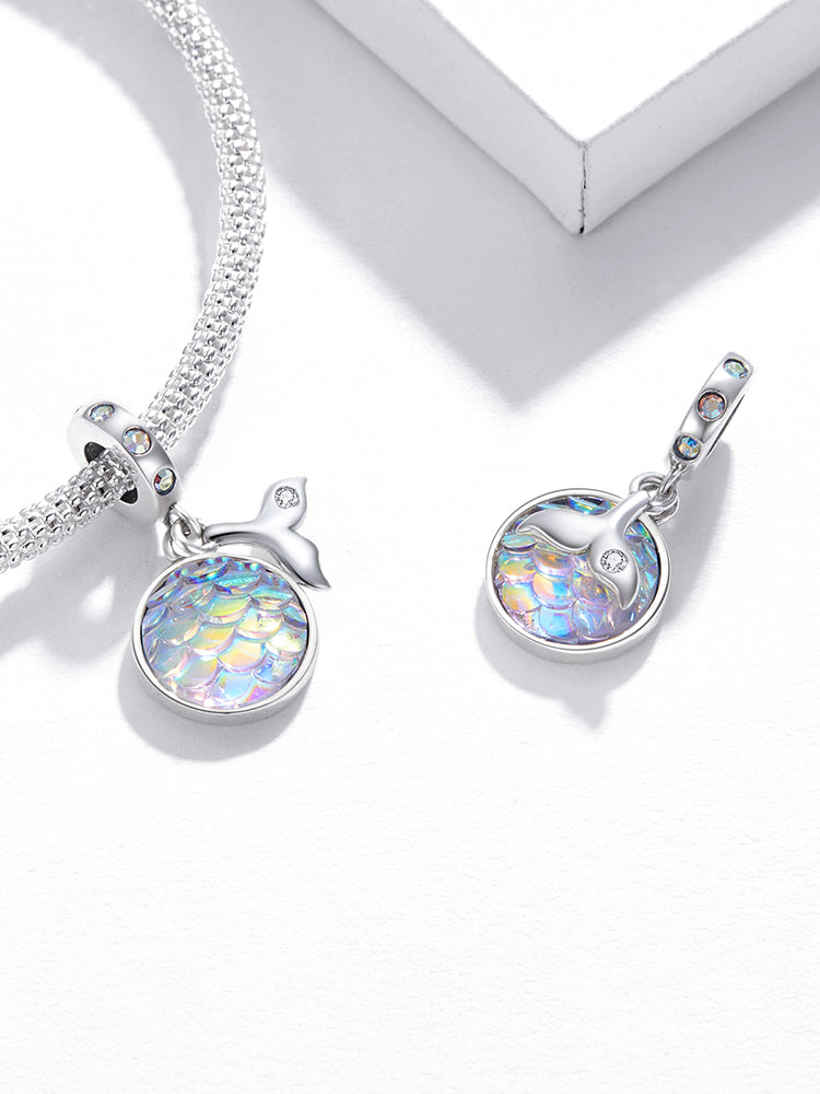 Mermaid Tail and Fish Scales Dangle Charm