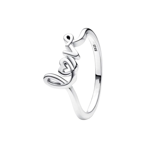 Handwritten Love Ring