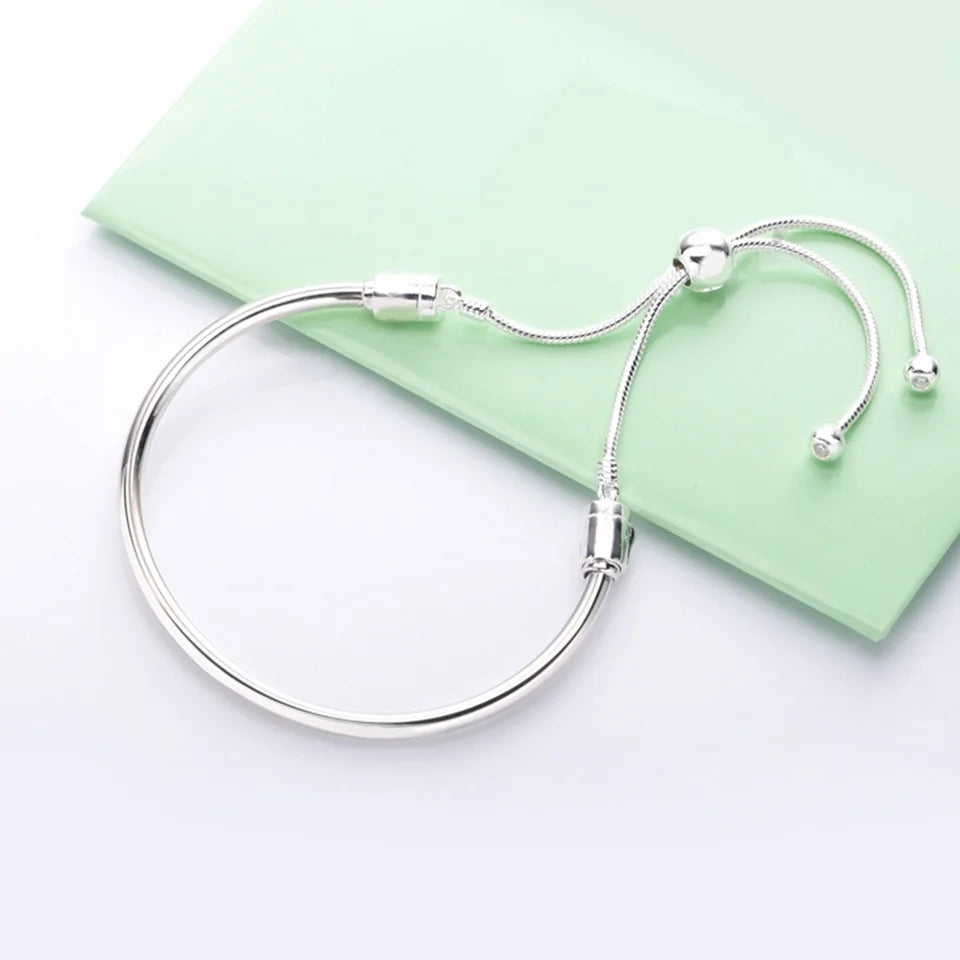 Adjustable Slider Solid Bangle