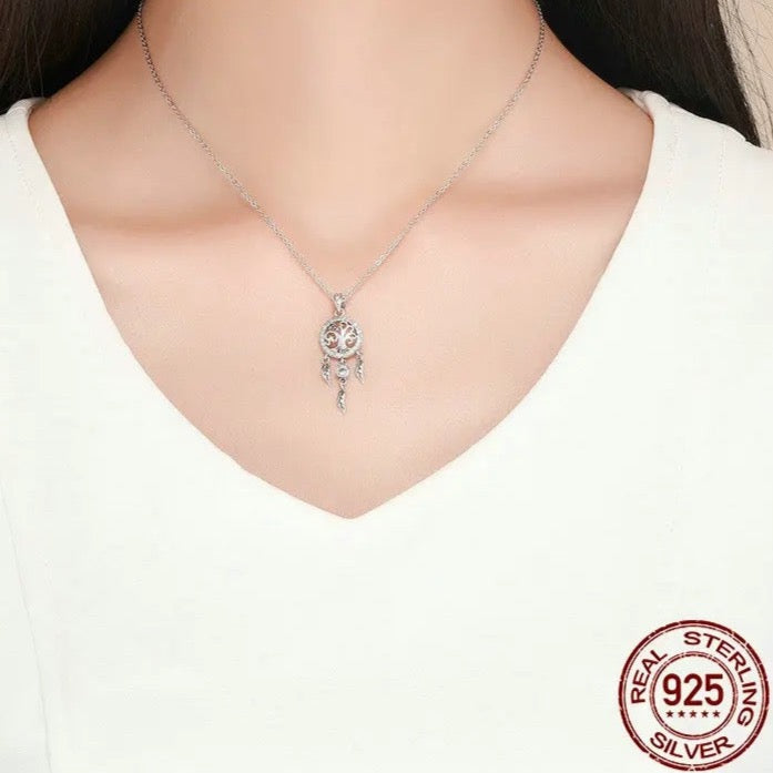 Tree of Life Fashion Dream Catcher Pendant Necklace