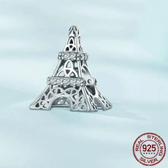 CZ Paris Eiffel Tower Bead Charm