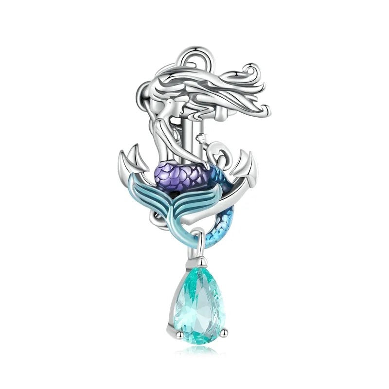 Anchor & Mermaid bead Charm