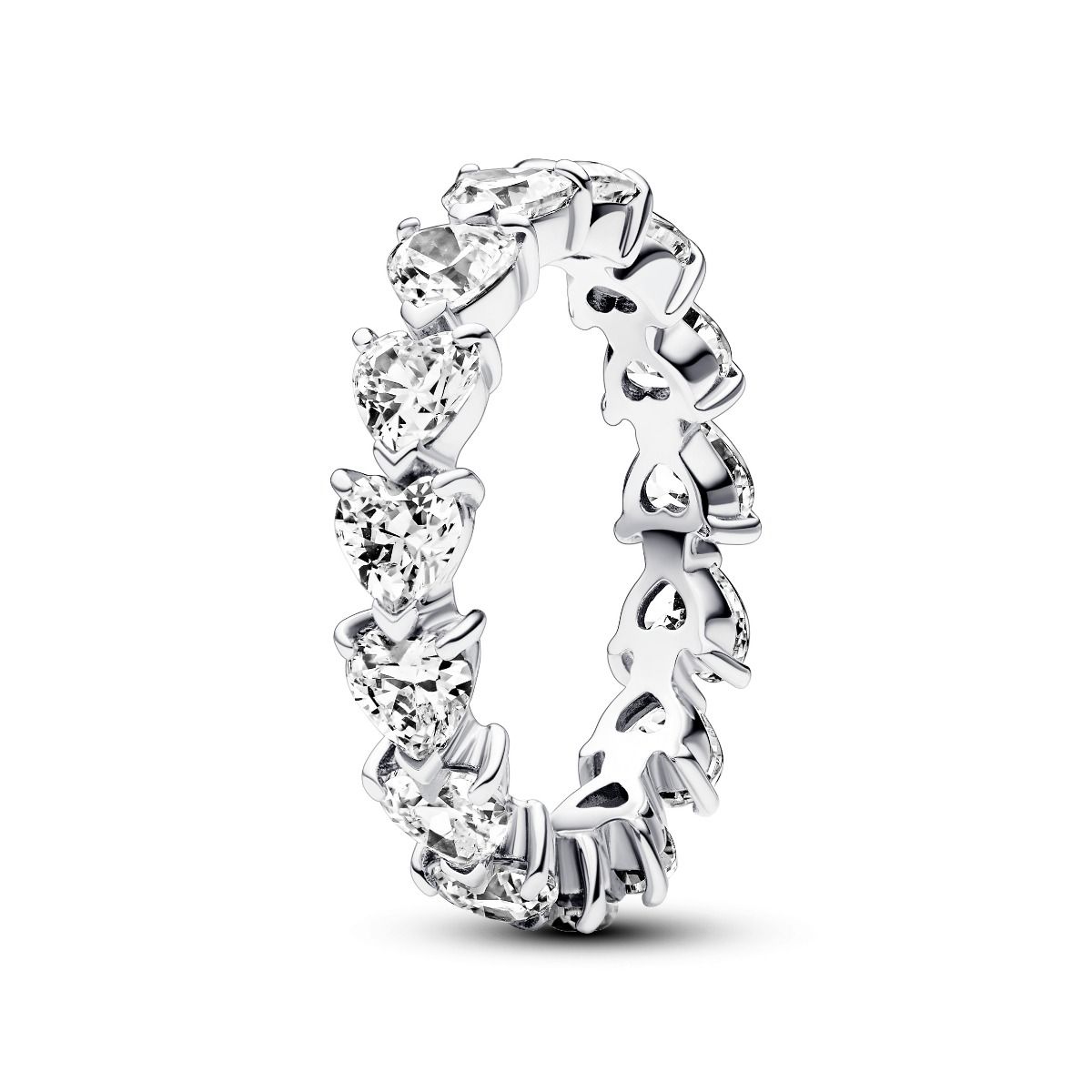 Row of hearts Eternity Ring