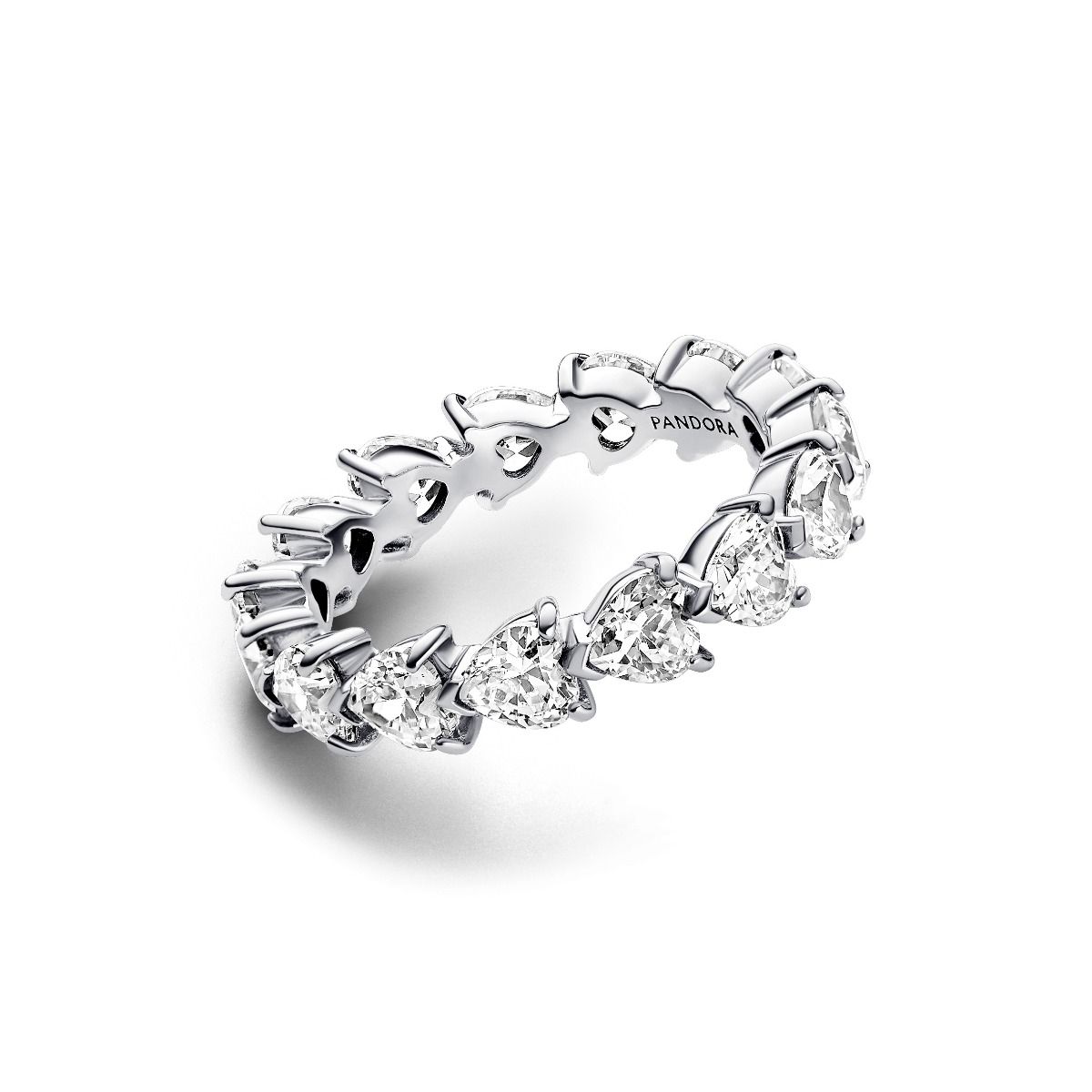 Row of hearts Eternity Ring