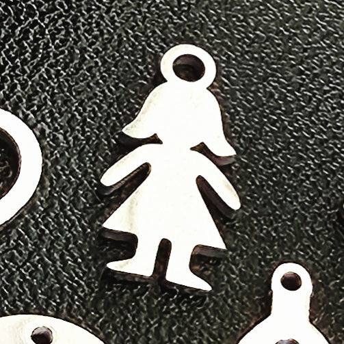 Silver Stainless Steel Charms - Water and Tarnish Proof