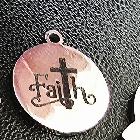 Silver Stainless Steel Charms - Water and Tarnish Proof