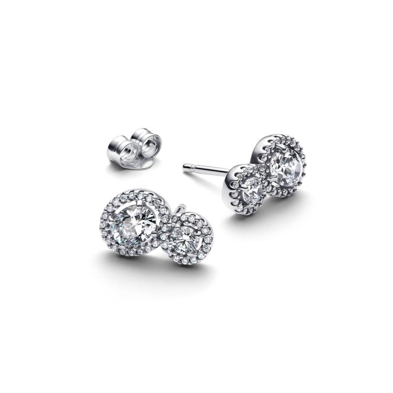 Embracing Halo Stud Earrings