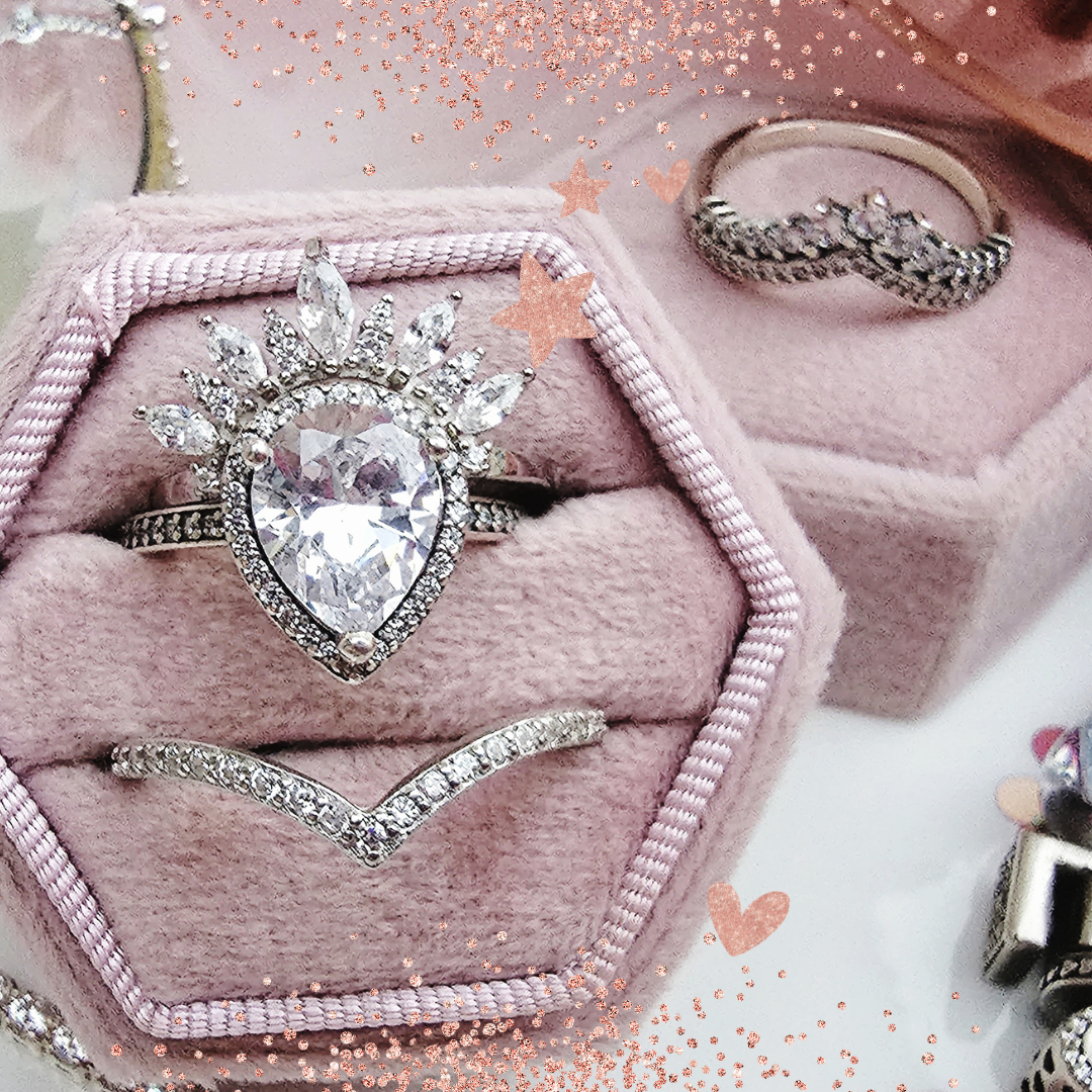 CZ Teardrop Ring