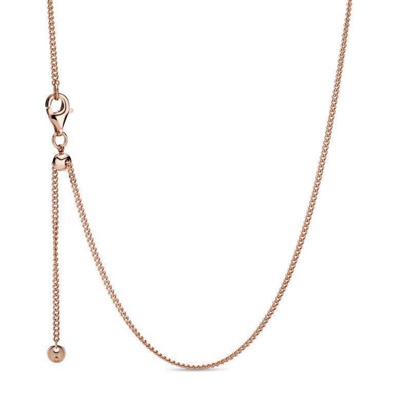 Adjustable Rose Gold Plated Plain Chain