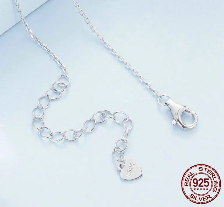 Shimmering CZ Heart Pendant Necklace