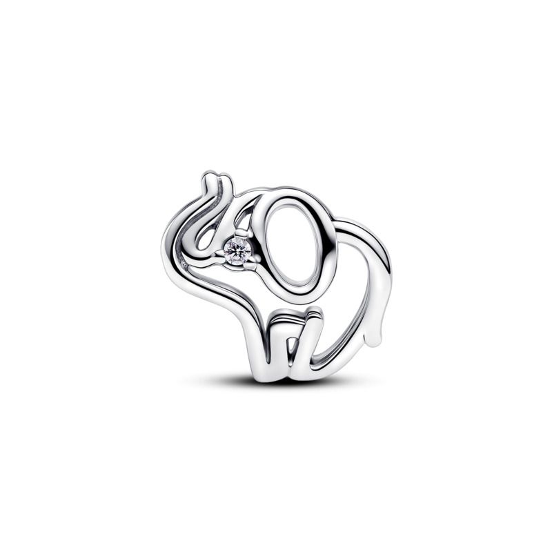 Outline Elephant Charm