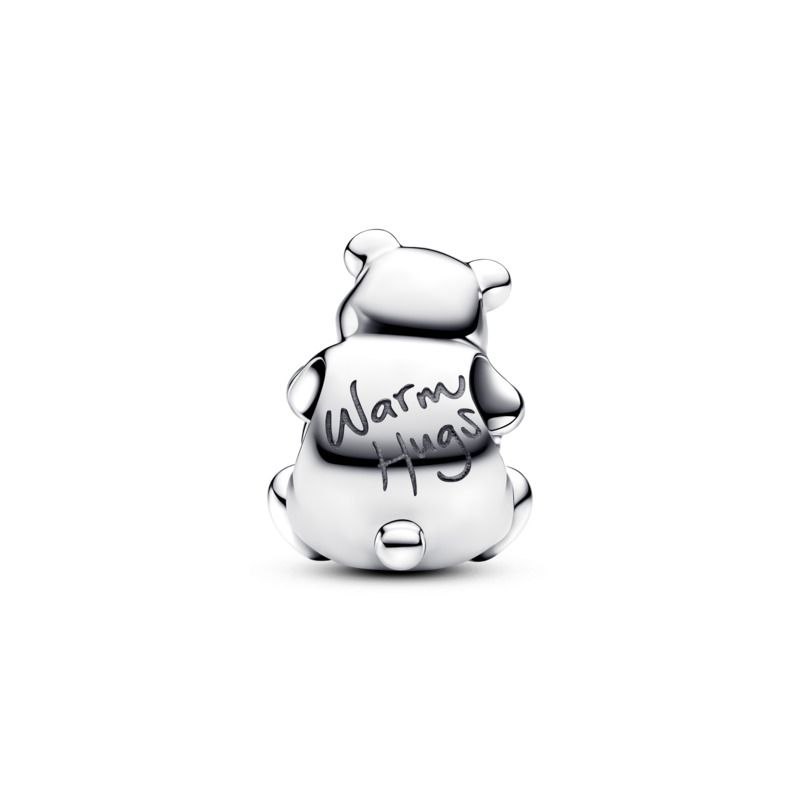 Christmas Polar Bear "Warm Hugs" Opal Stone Bead Charm