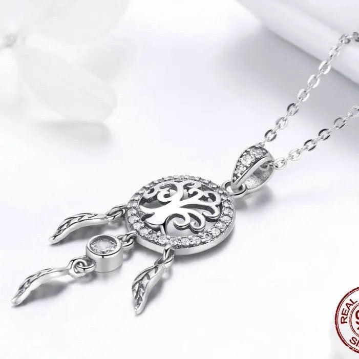 Tree of Life Fashion Dream Catcher Pendant Necklace