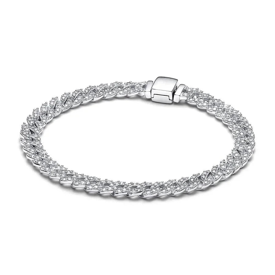 Timeless Pave Cuban Chain Bracelet
