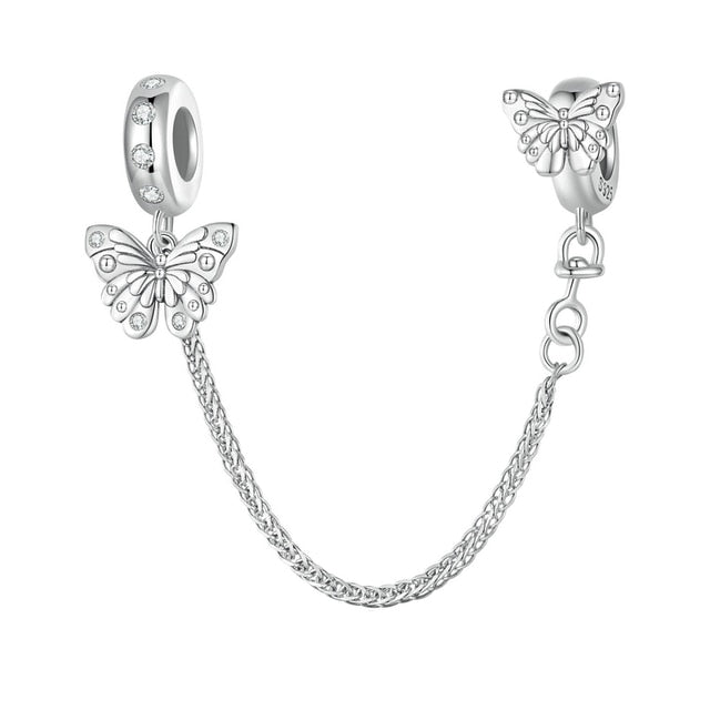 CZ Butterfly SILICONE Safety Chain