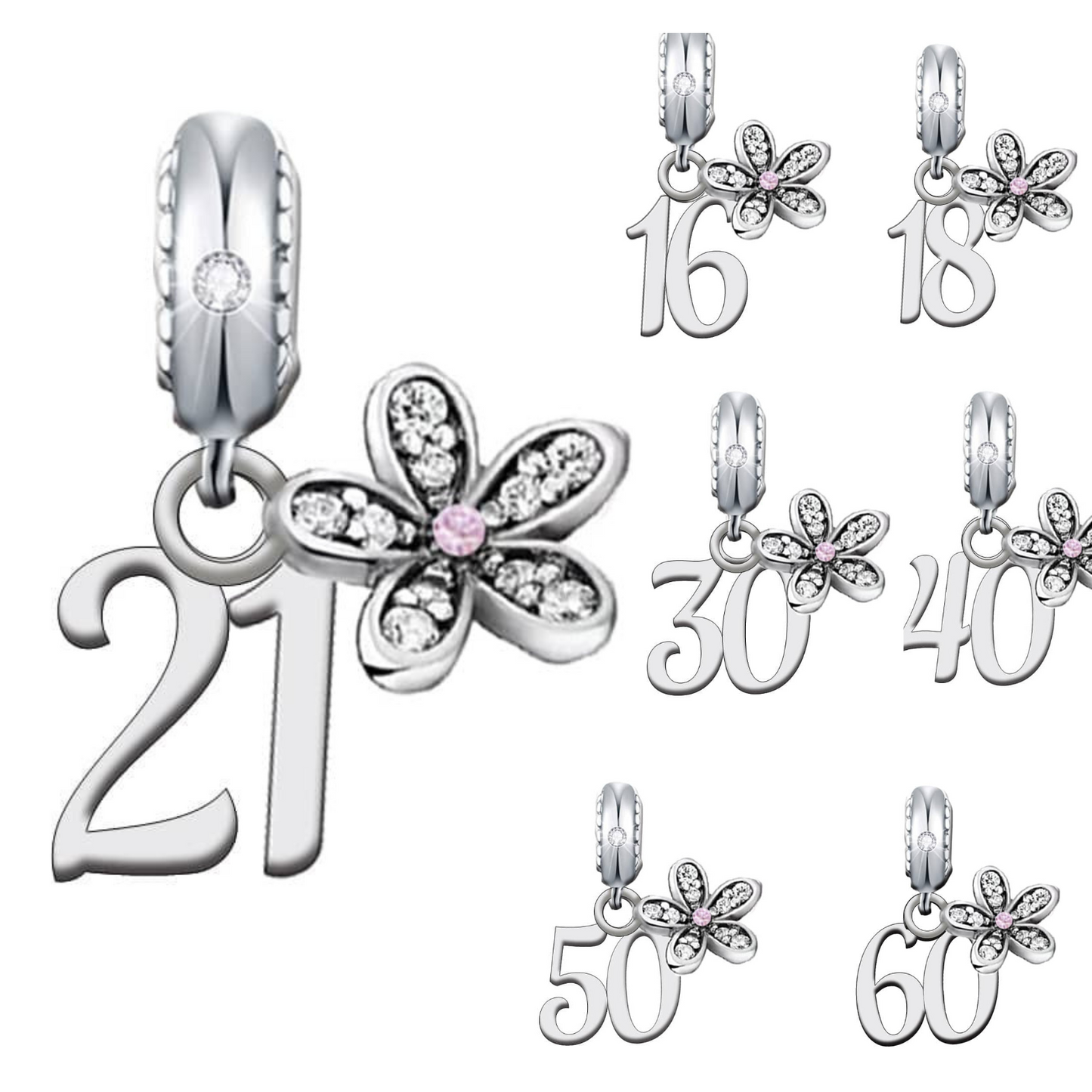 Birthday Daisy Dangle Charm