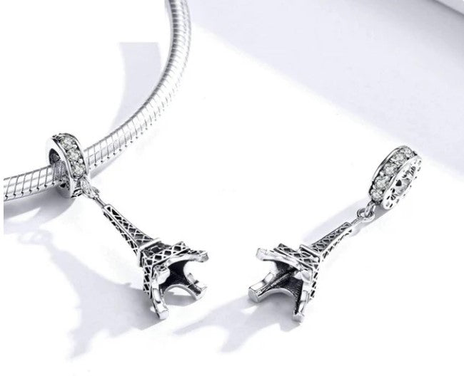 Paris Eiffel Tower CZ Dangle Charm