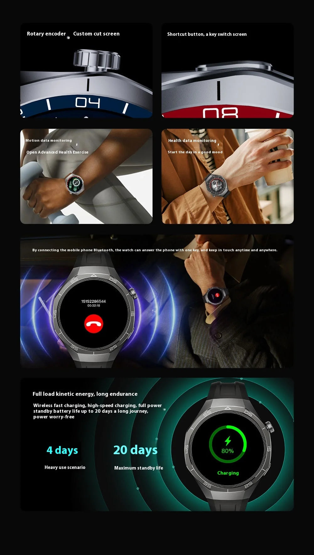 SK40 Kalobee Gents Smart Watch