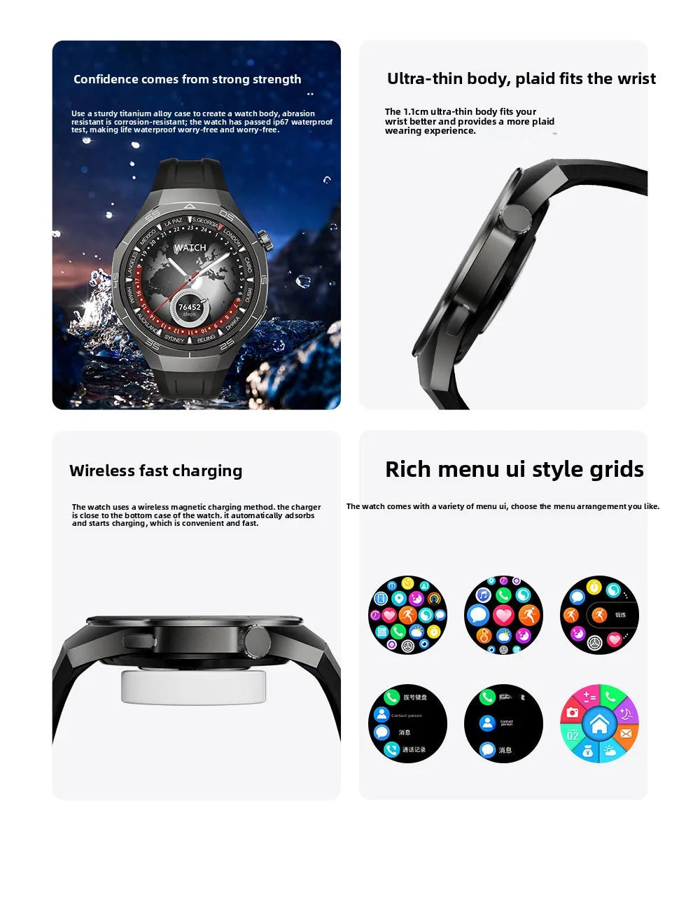 SK40 Kalobee Gents Smart Watch