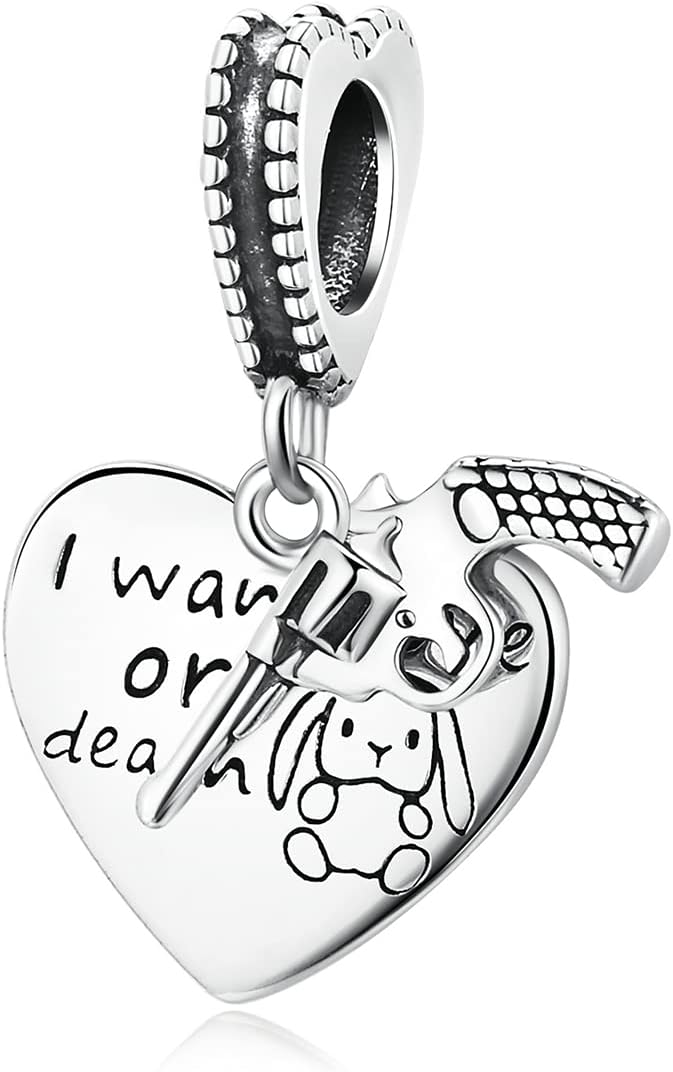 “I Want Love Or Death” Dangle Charm