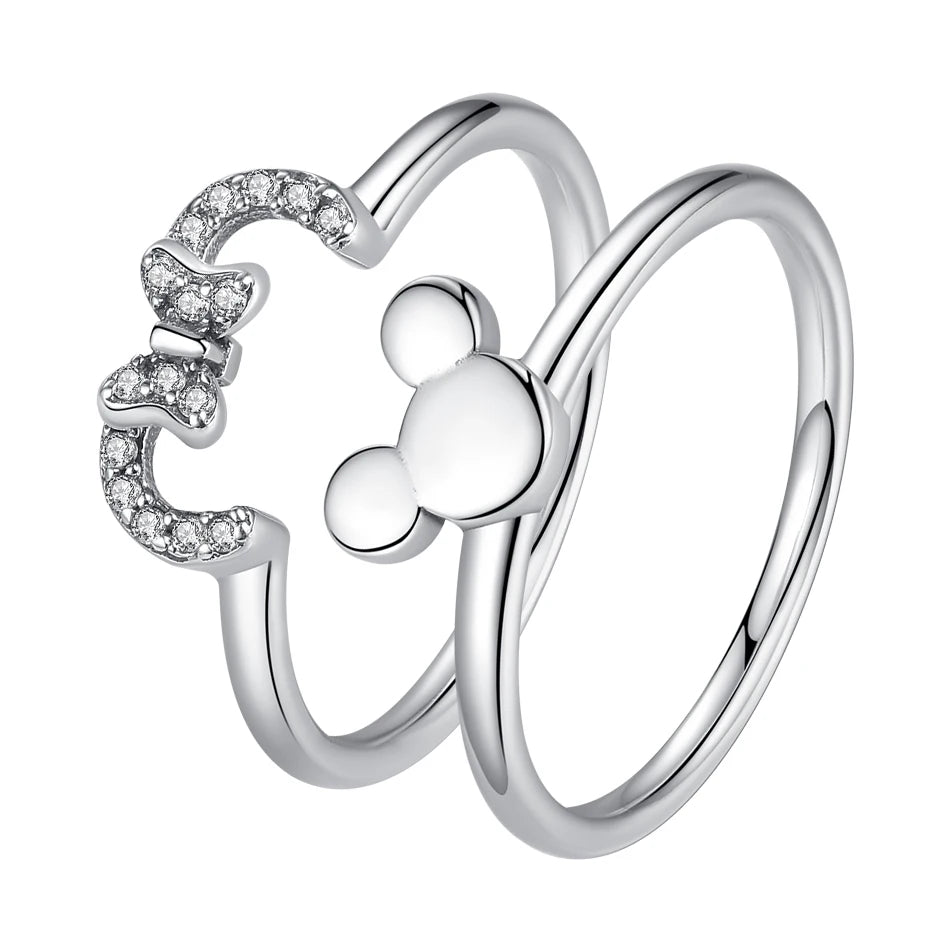 Mickey & Minnie Mouse Ring Set