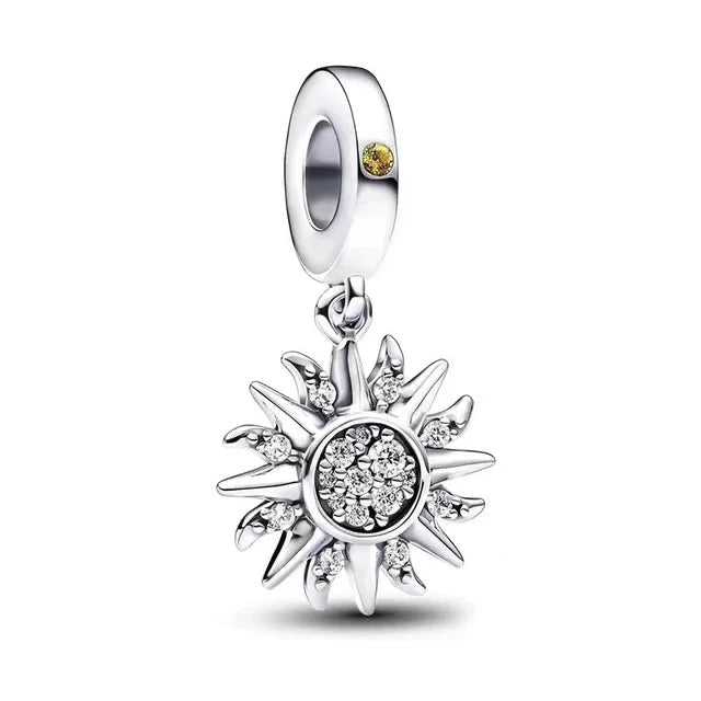 CZ Sun Dangle Charm