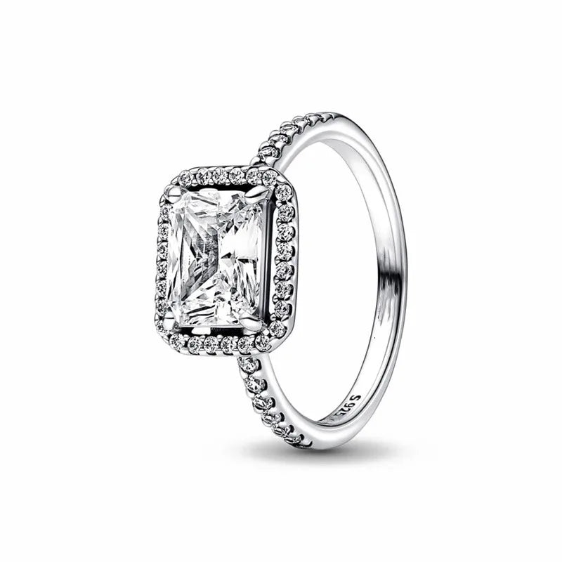 Elegant CZ Rectangle Ring