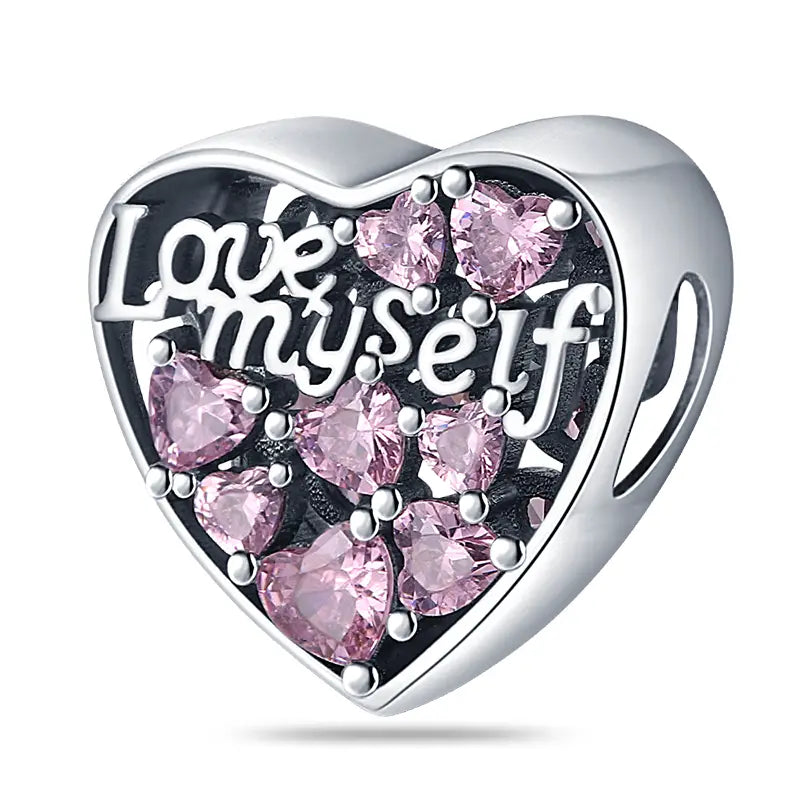 "Love Myself" Heart Bead Charm