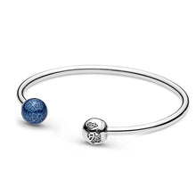Load image into Gallery viewer, 925 Sterling Silver Open “You Mean The World To Me” Bracelet