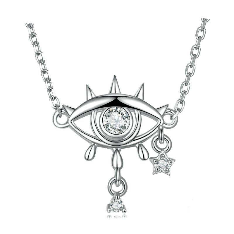 Shimmering All Seeing Eye Adjustable Necklace