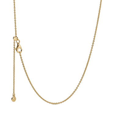 Adjustable Gold Plated Plain Chain