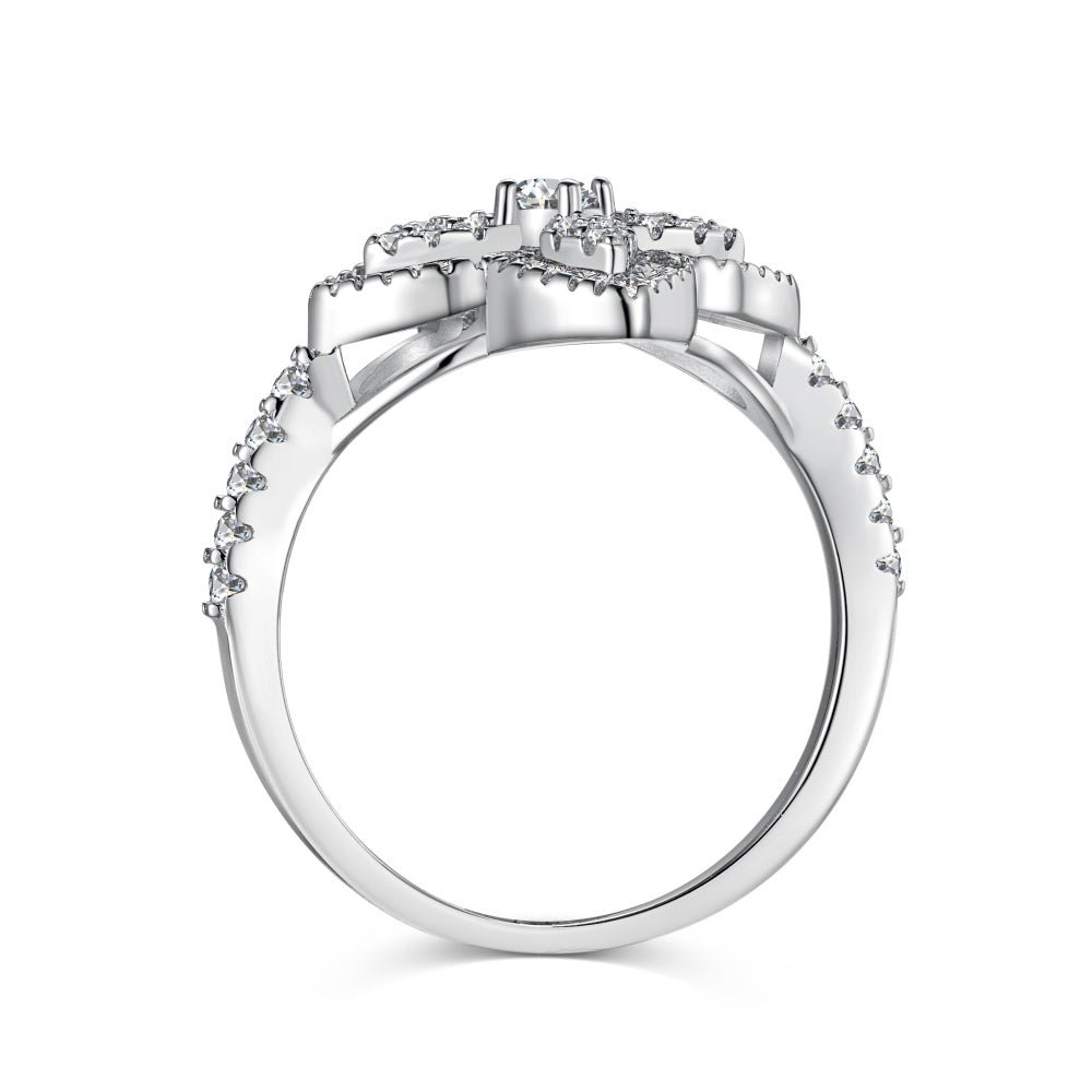 CZ Flower Ring