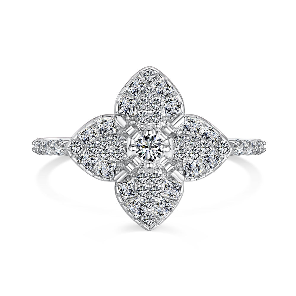 CZ Flower Ring