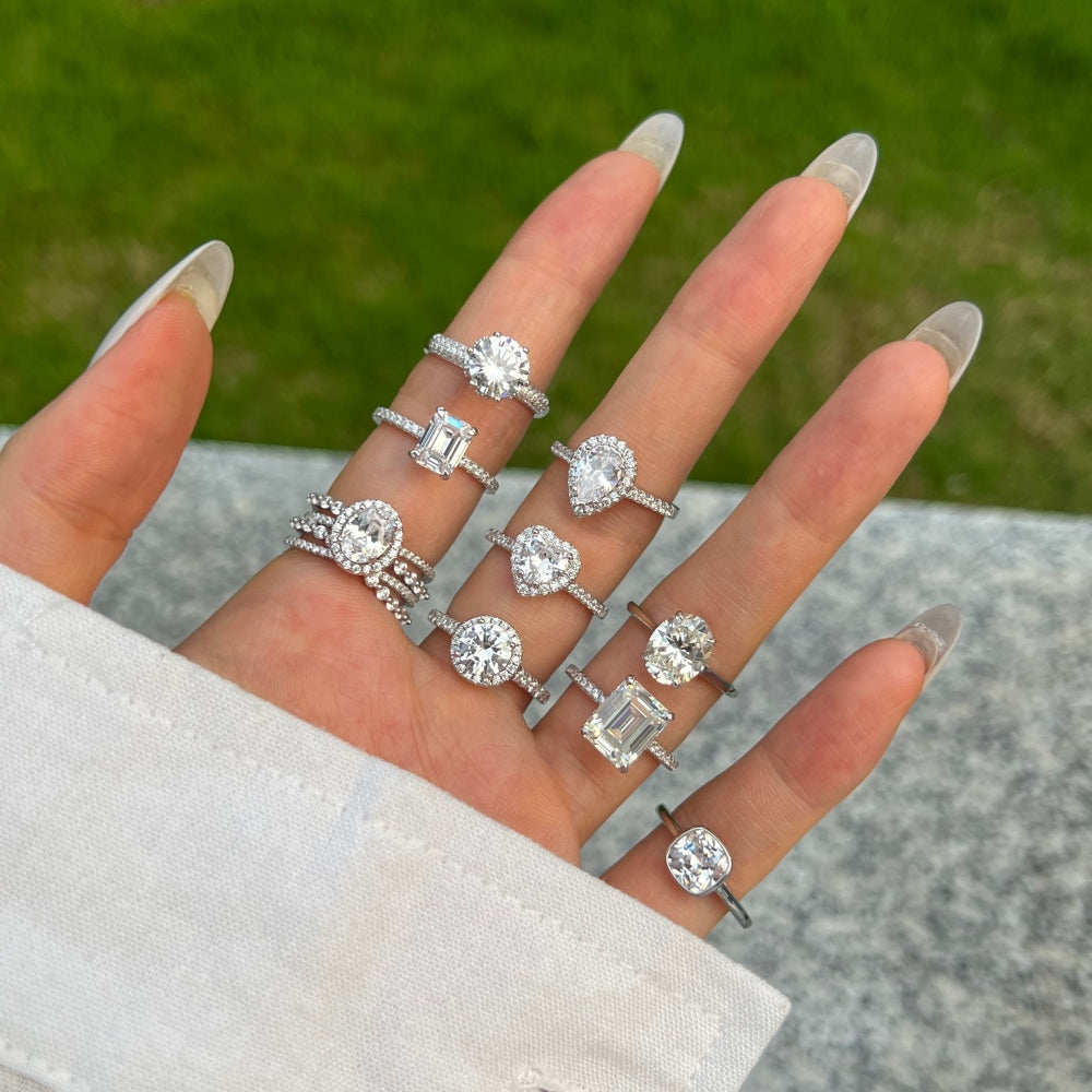Sparkling Rectangle Ring
