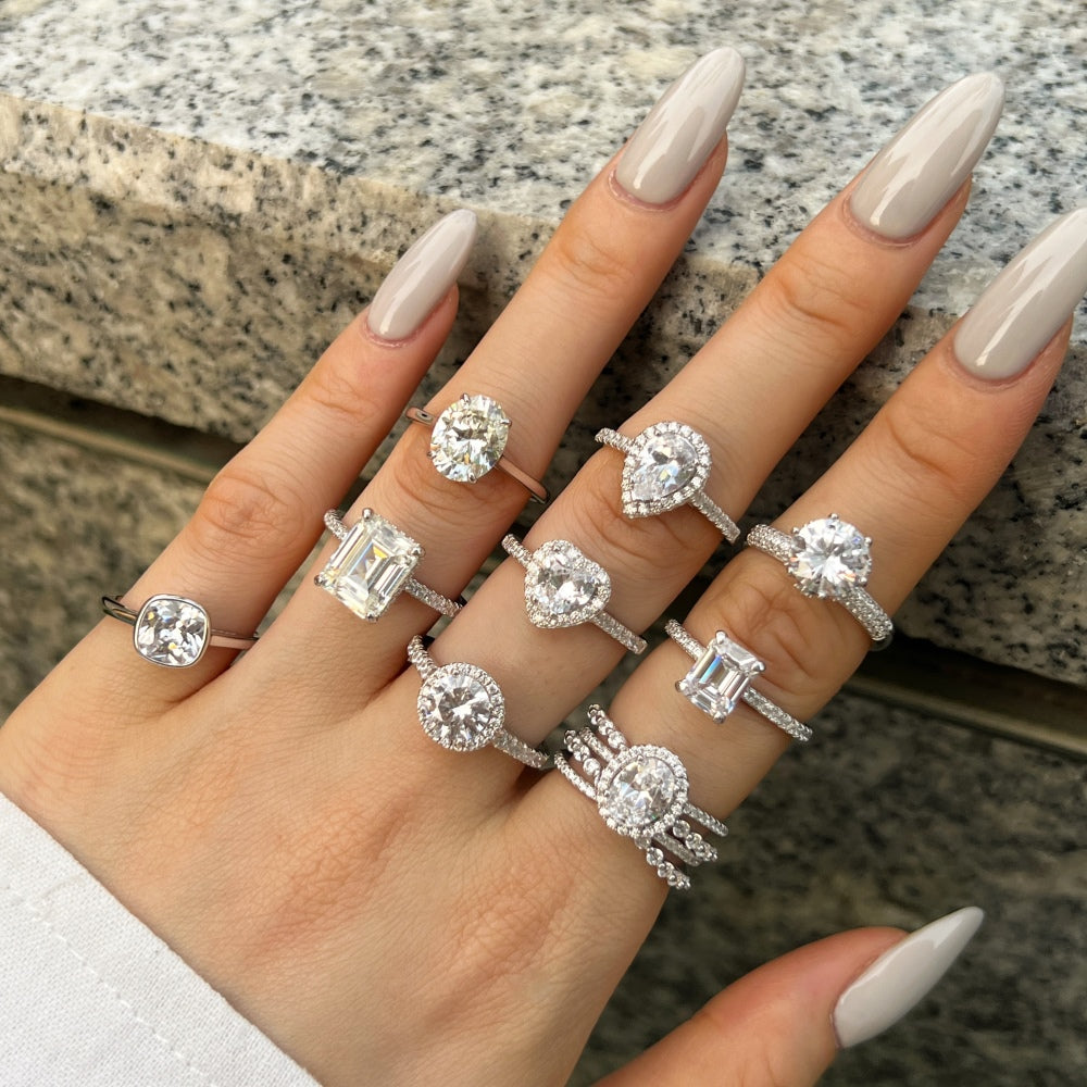 Sparkling Rectangle Ring