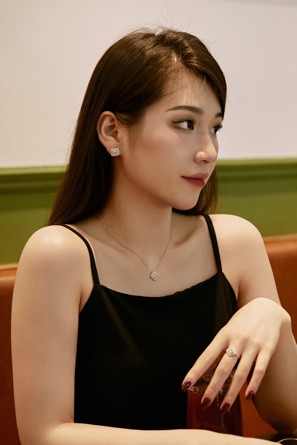 CZ Cocktail Square Ring