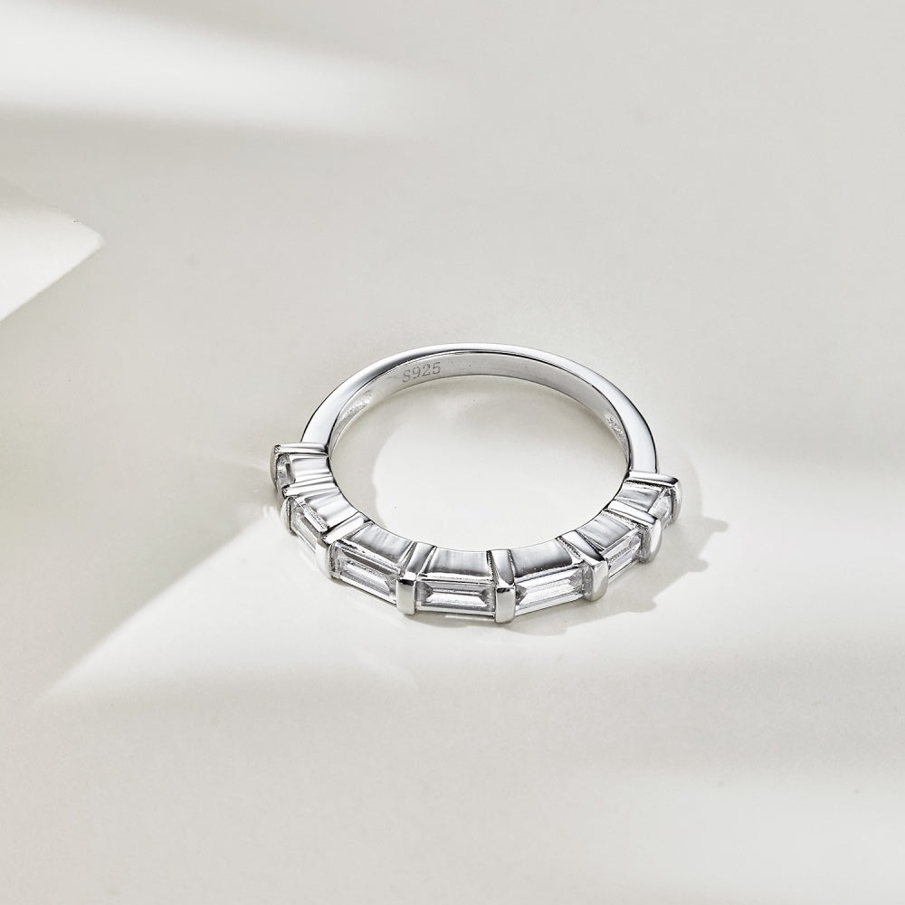 Baguette CZ Anniversary Band Ring