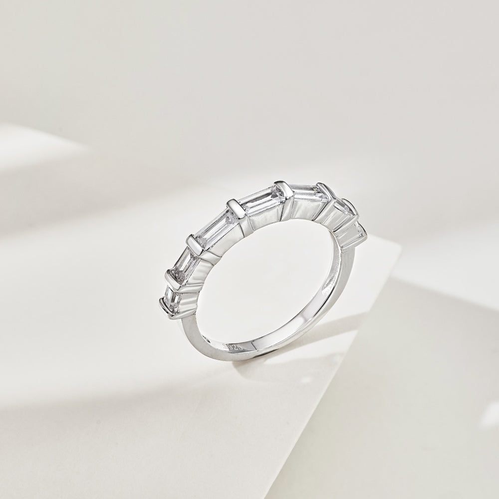 Baguette CZ Anniversary Band Ring