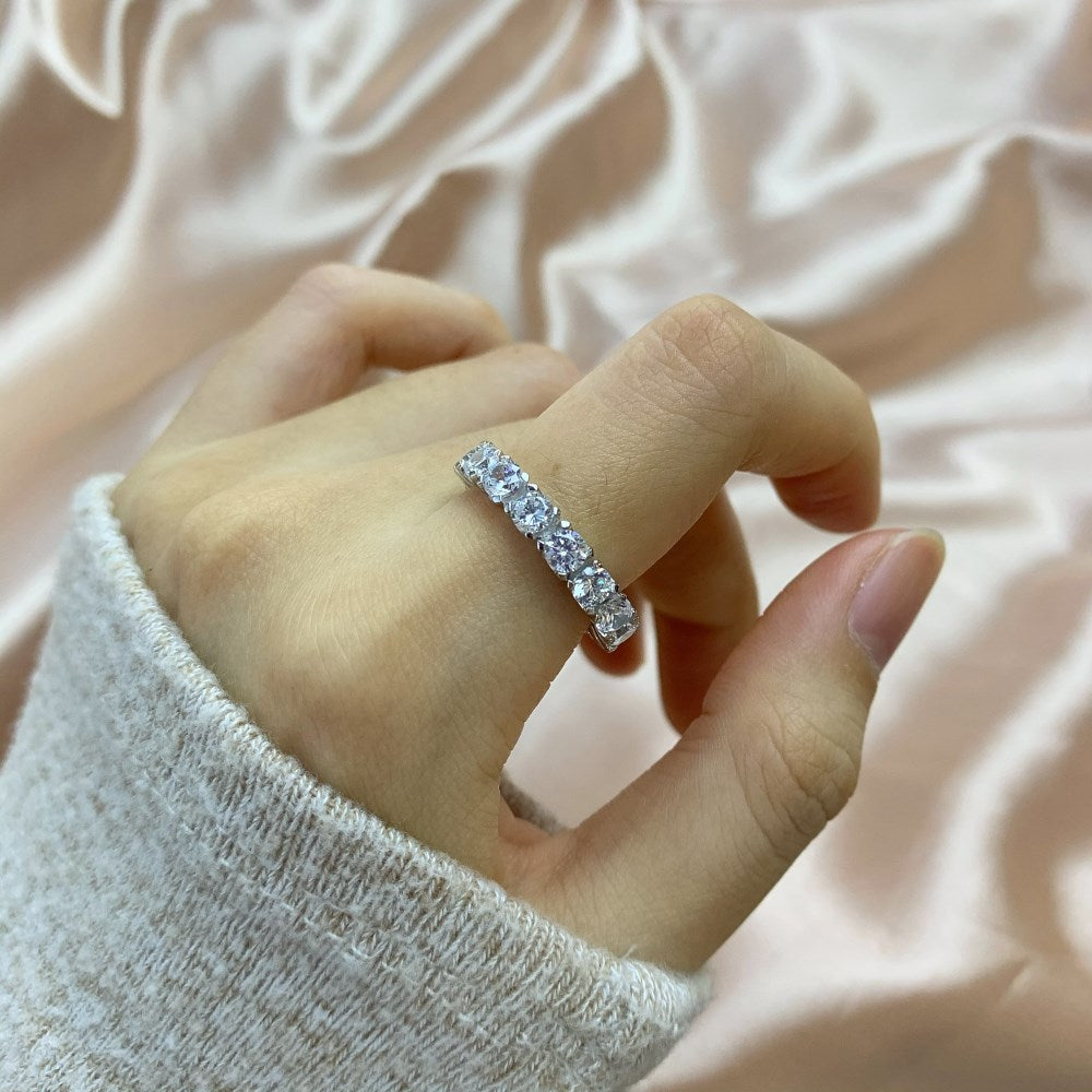 Round CZ Anniversary Band