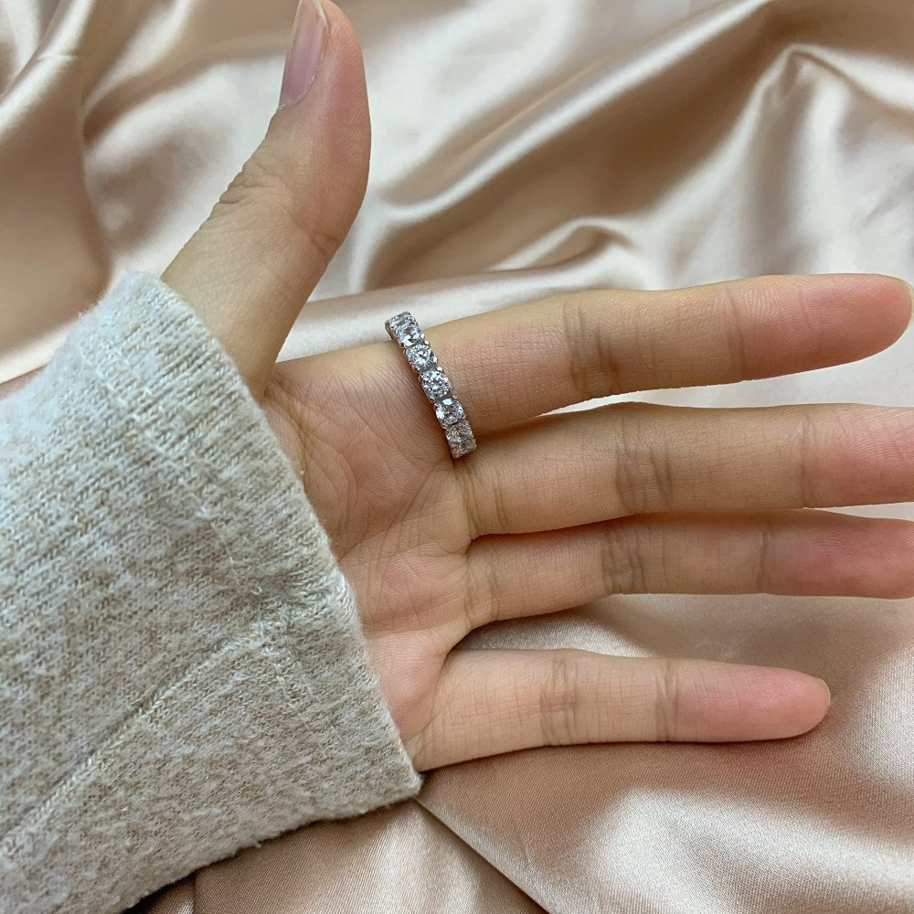 Round CZ Anniversary Band