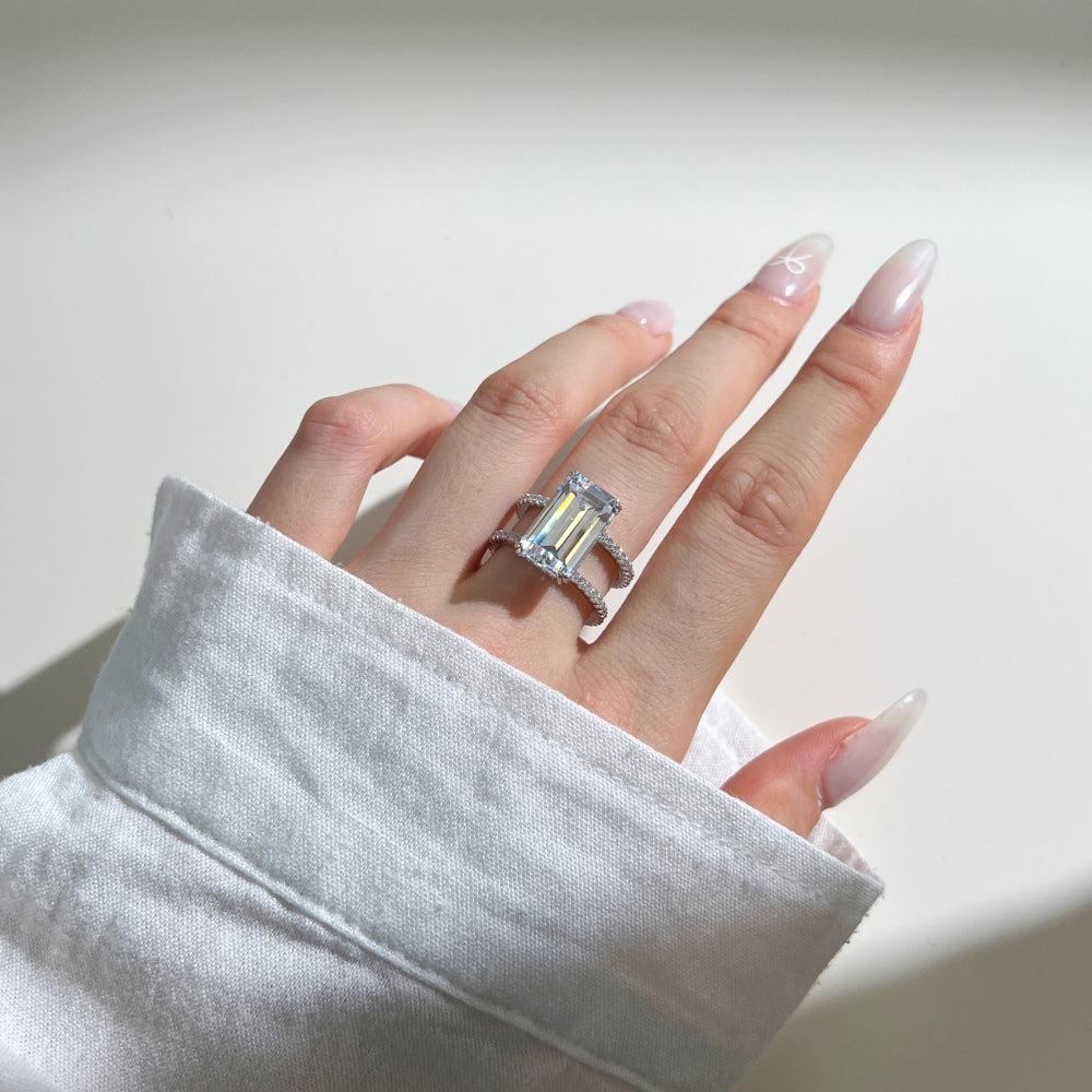 CZ Rectangle Ring