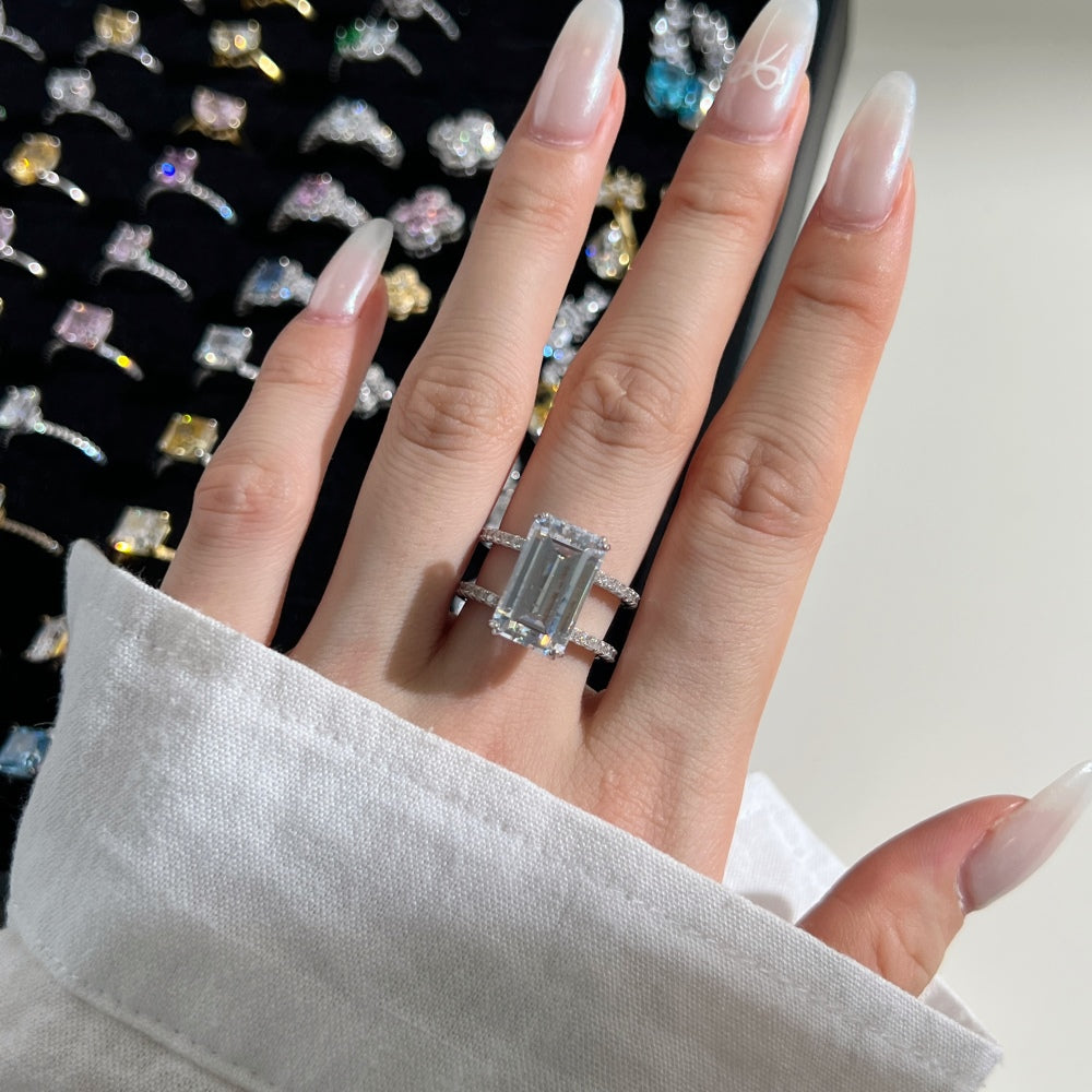 CZ Rectangle Ring