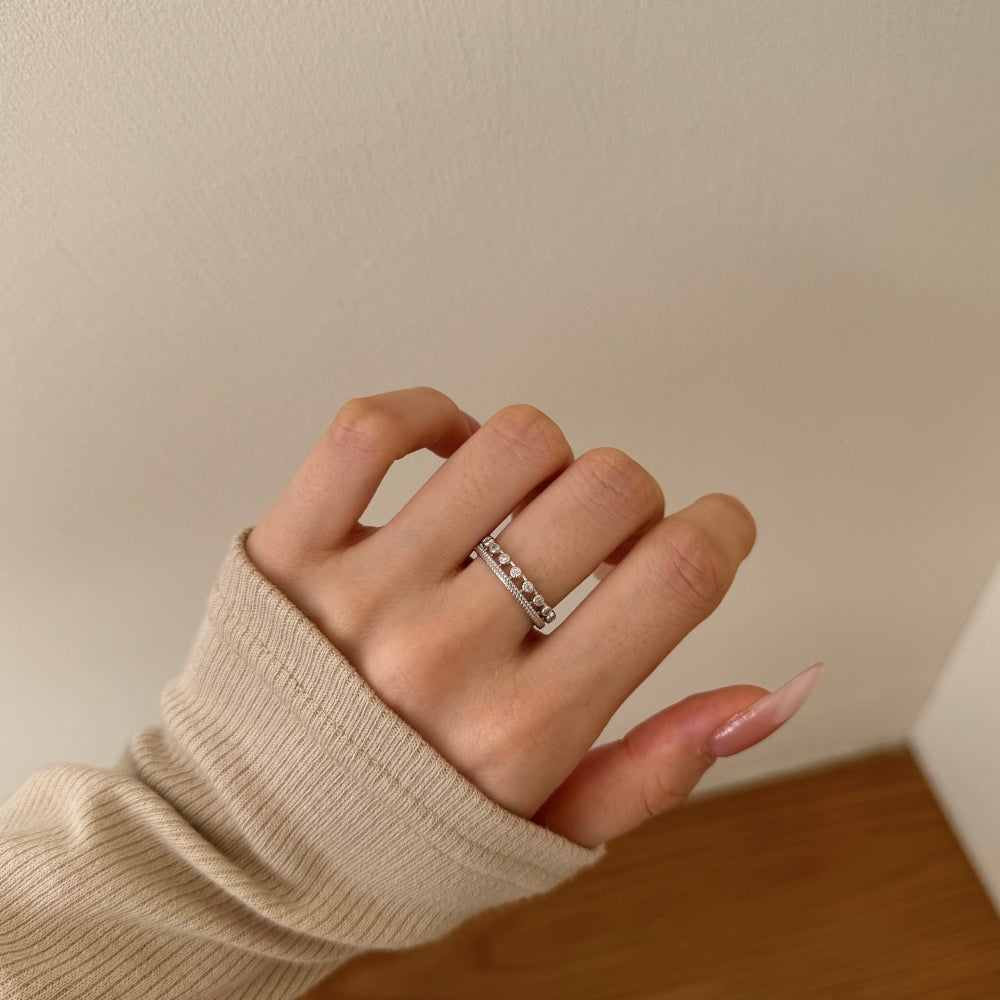 Double Row Stacking Ring