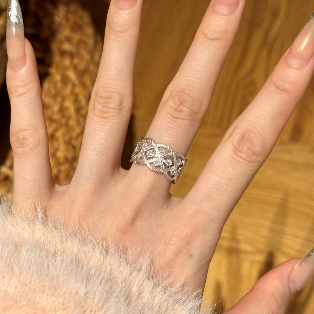 Matt Rope Dress Ring