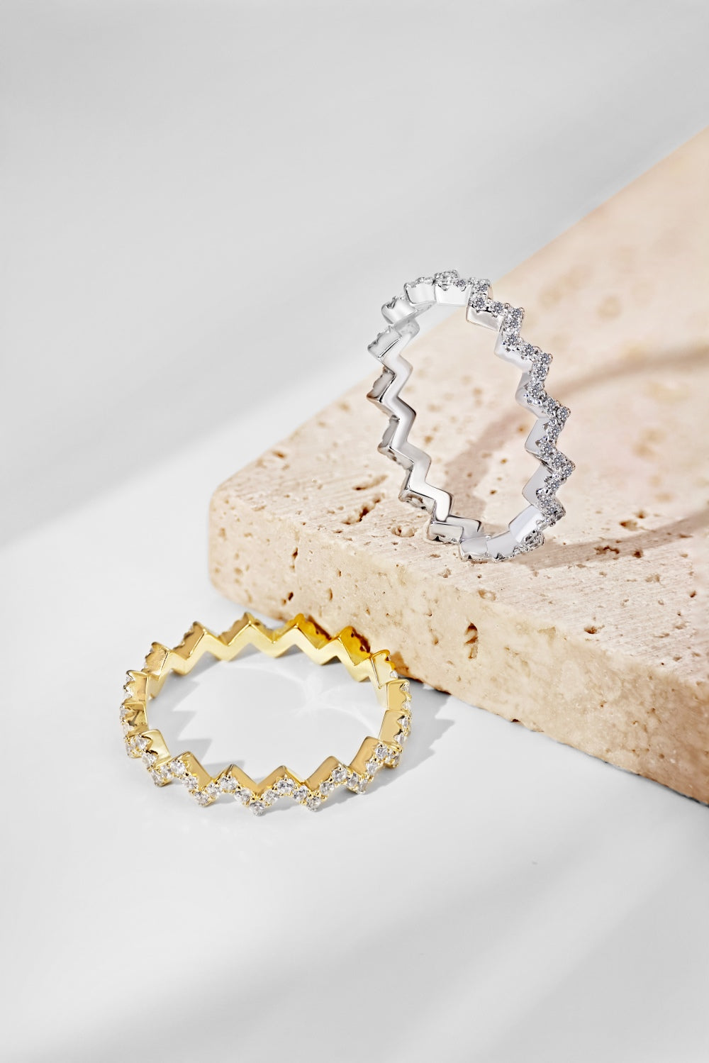 Zig Zag CZ Anniversary Band